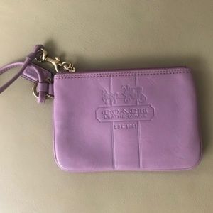 Coach coin purse/ writslet